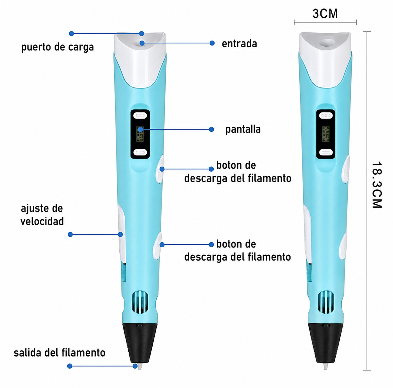 Lápiz 3D para dibujar