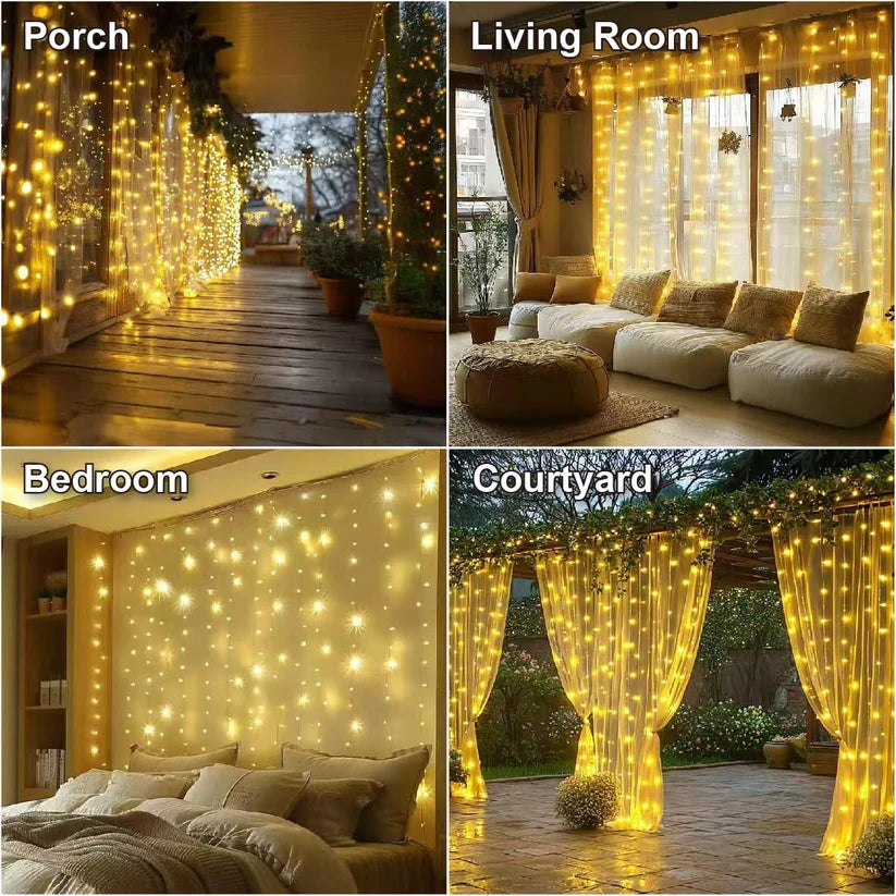 Cascada Nova - 6 m² de luz navideña en minutos