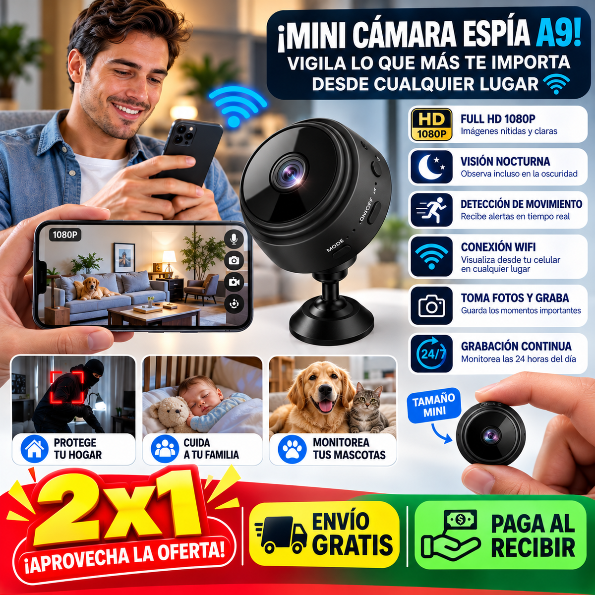VigiCam Mini - Tu casa en vivo desde el celular
