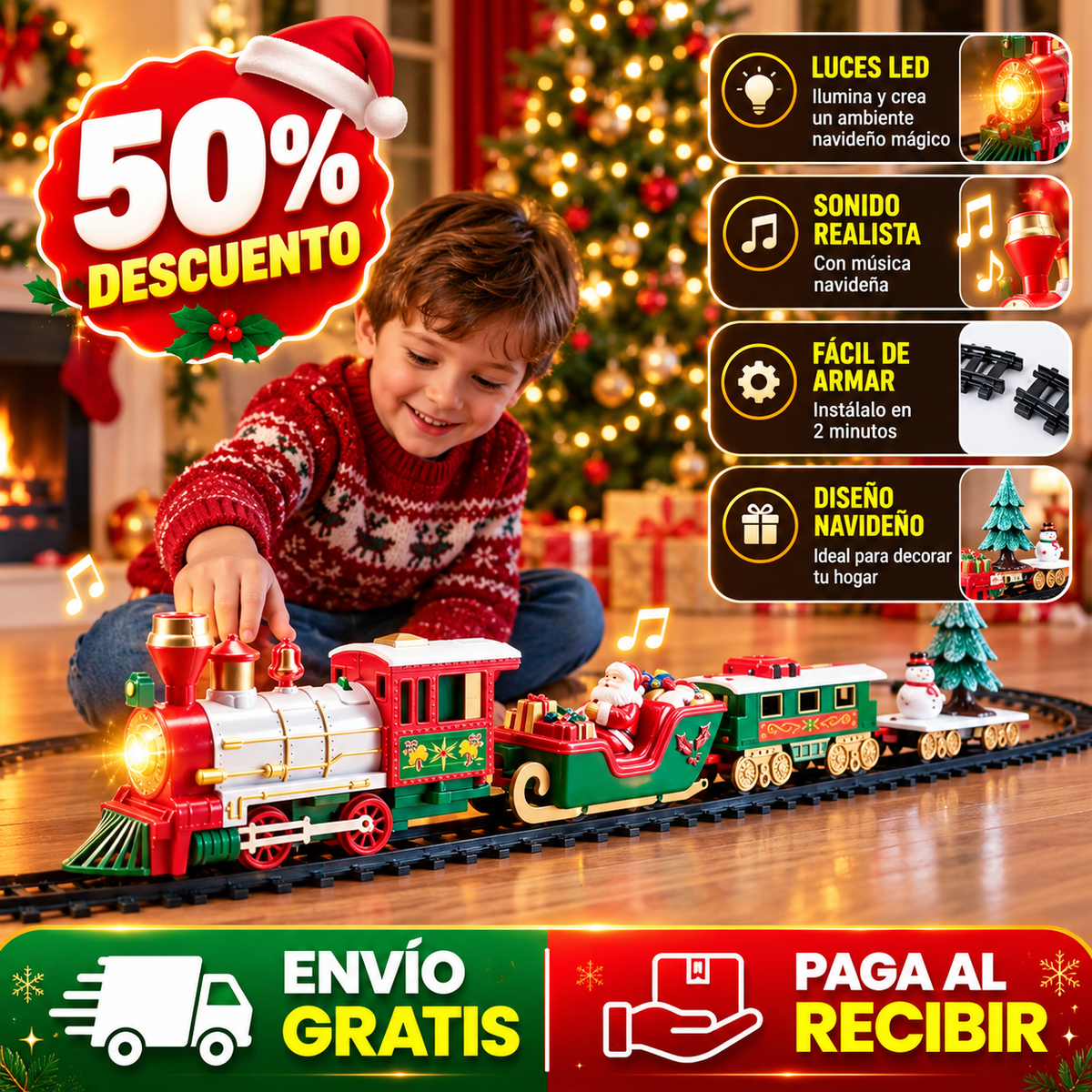 Expreso Polo Norte - Tu árbol con su propio tren musical