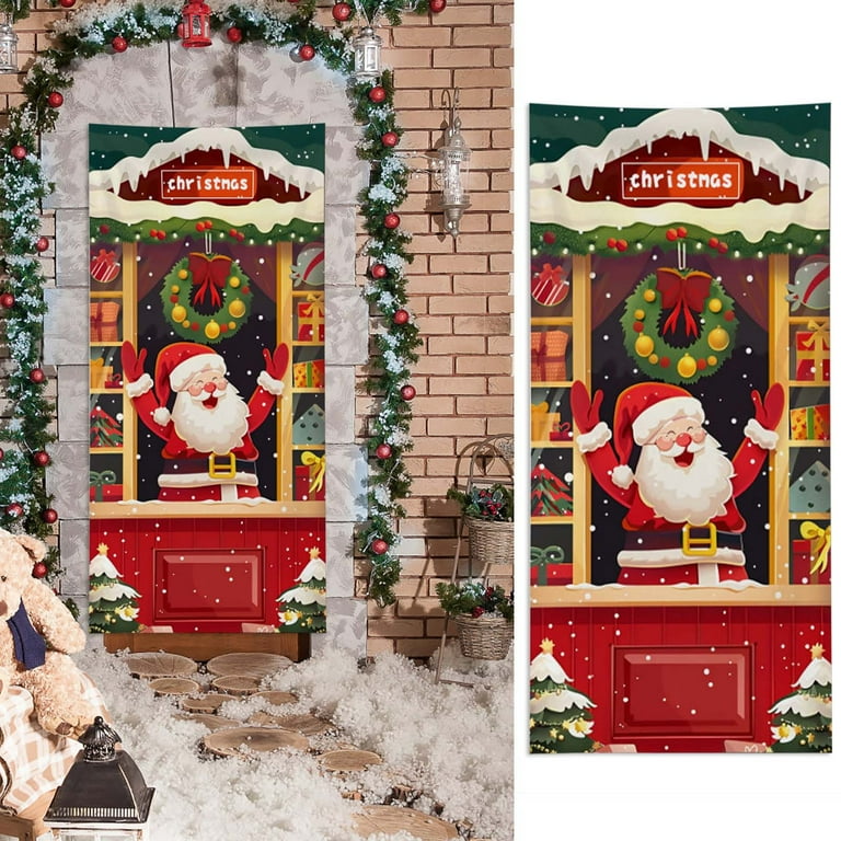 Cubierta Decoración Puerta Navidad