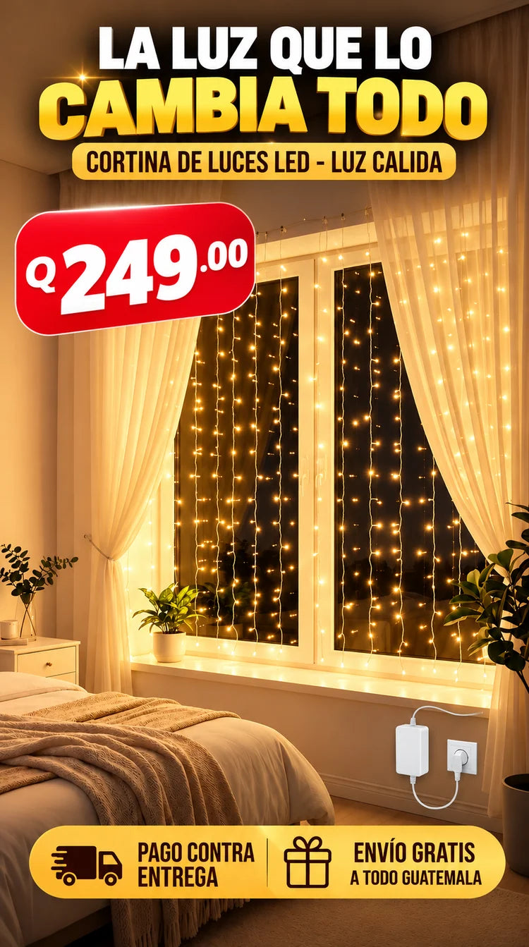 Cascada Nova - 6 m² de luz navideña en minutos