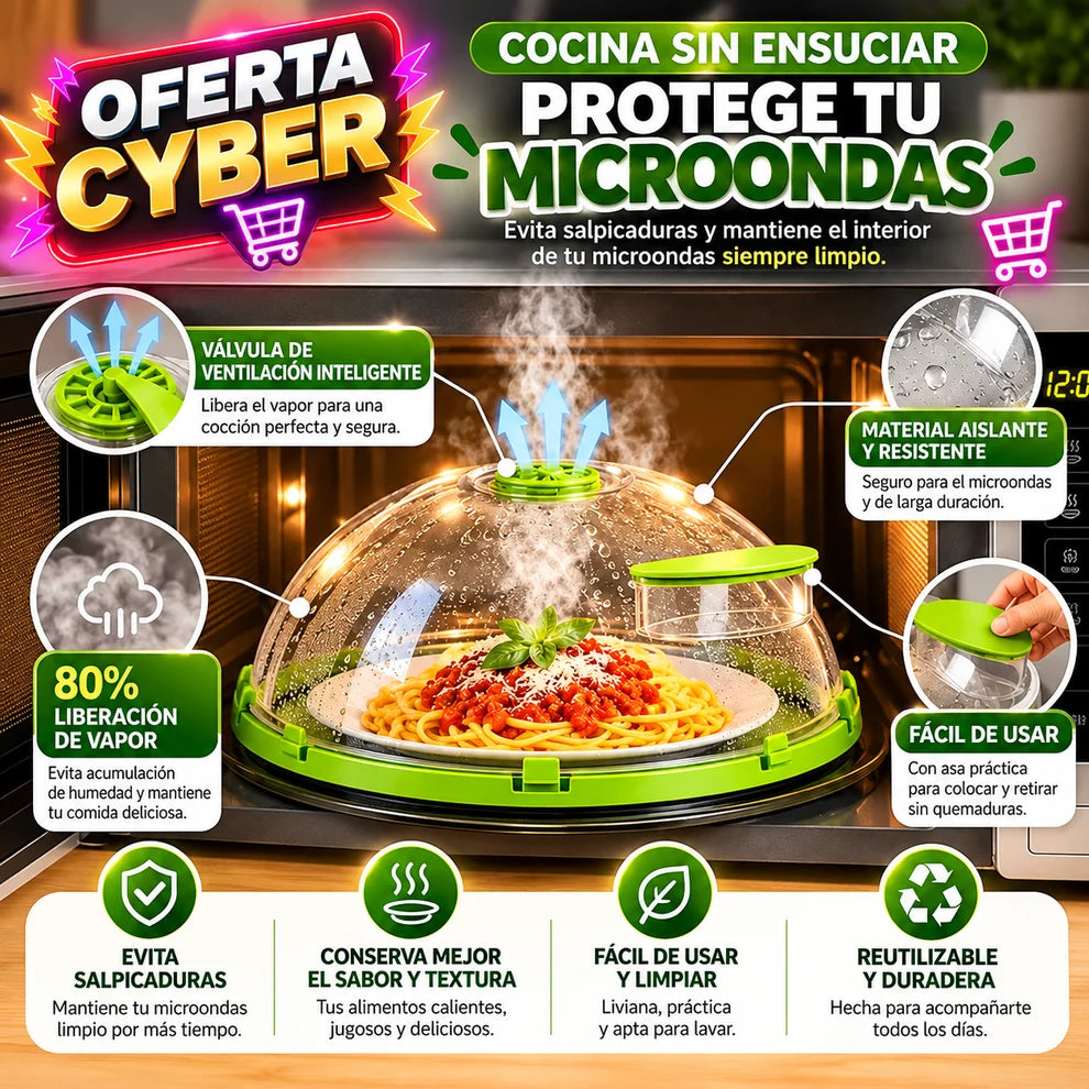 TapaPro - Cero salpicaduras al calentar tu comida